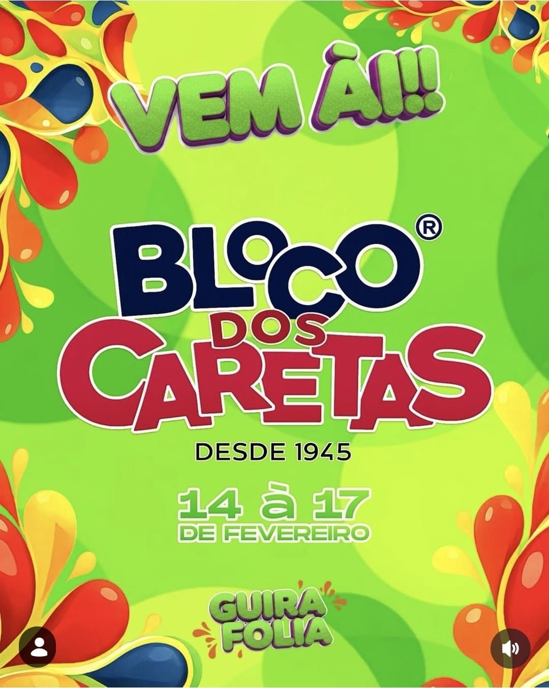 Bloco dos Caretas mantém tradição e prepara o Carnaval de Guiratinga 2026